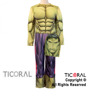 DISFRAZ HULK CON MUSCULO AVENGERS TALLE 0 x 1